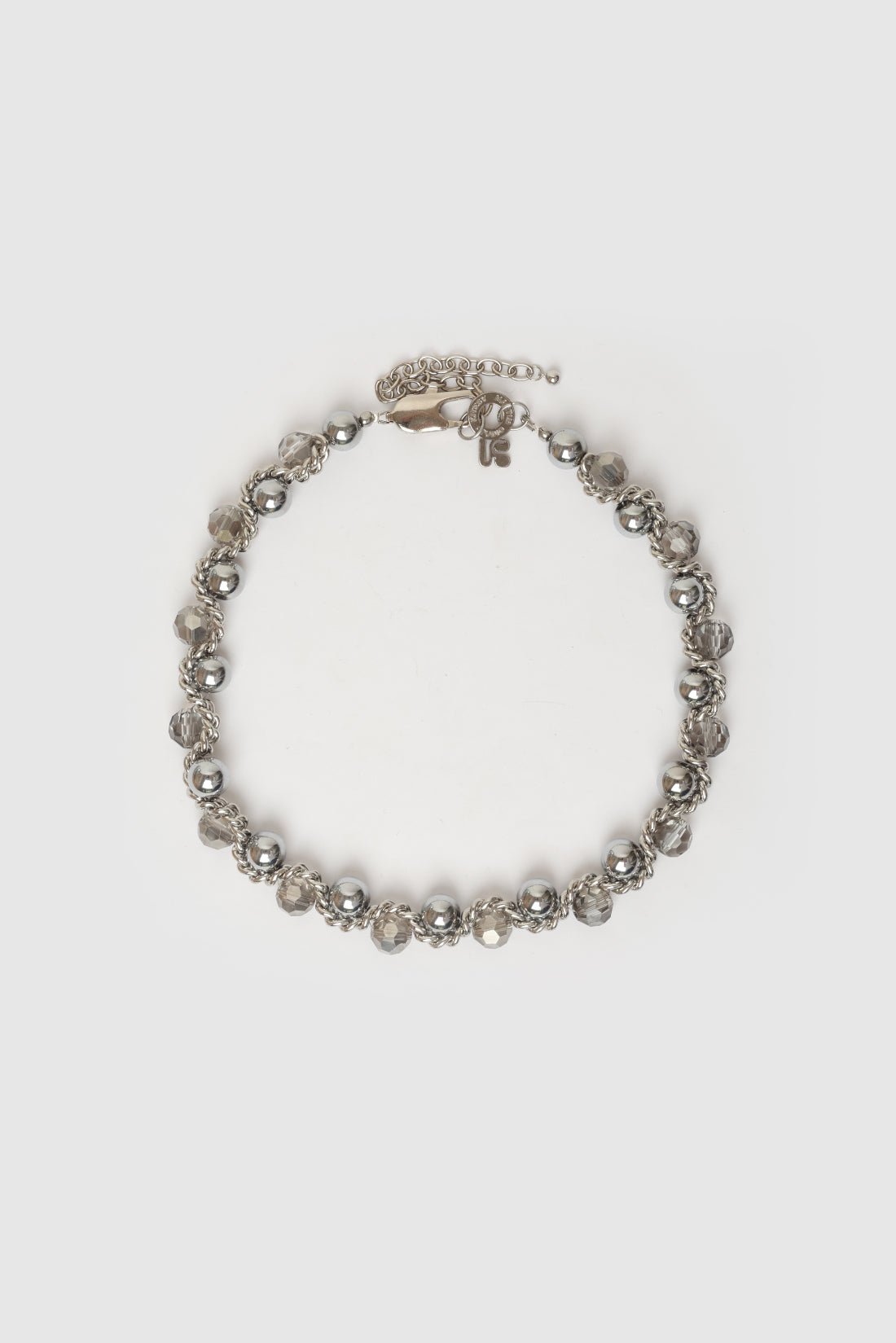 KITESY MARTIN STUDIONecklaceNECKLACE LE SERPENT SILVERED/CRYSTAL