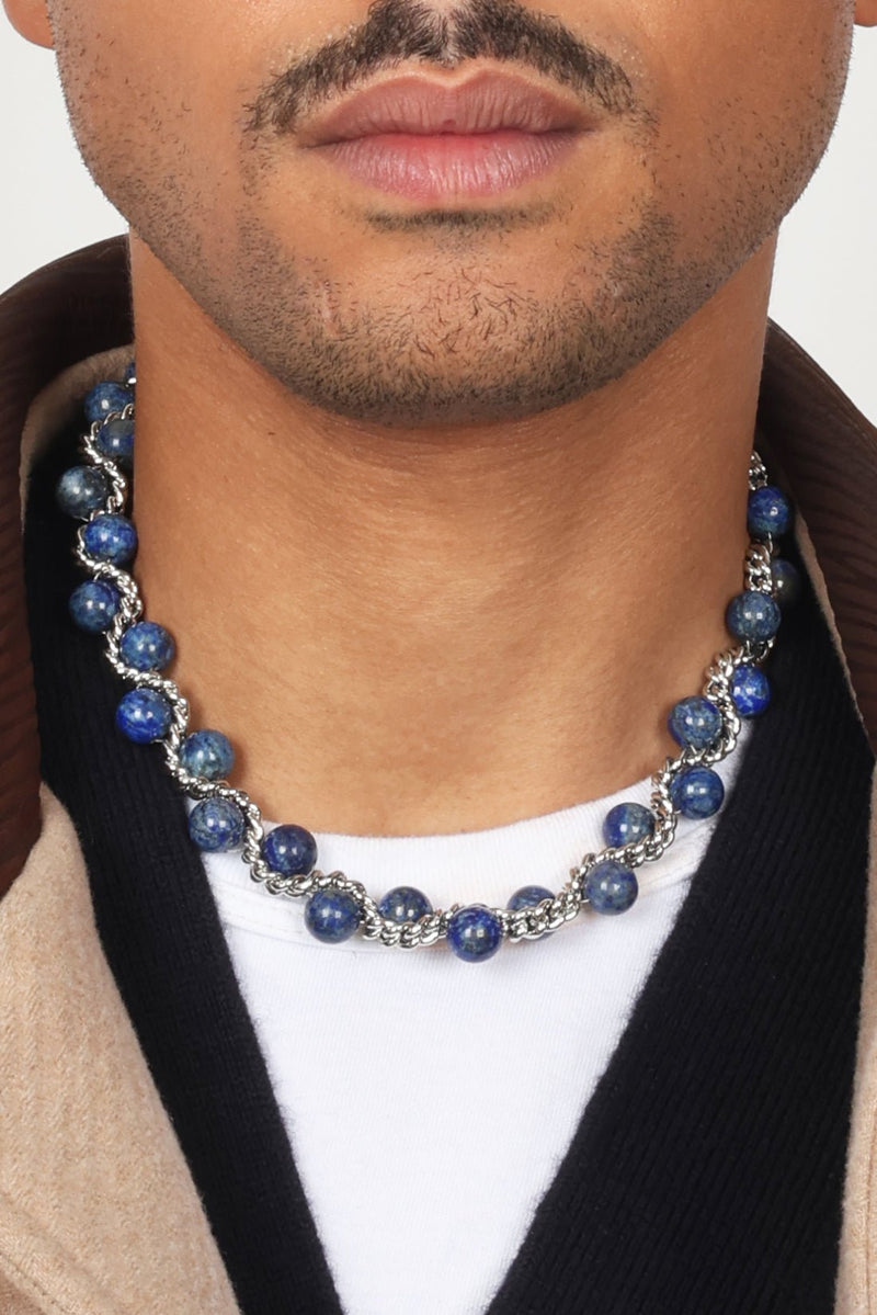 NECKLACE LE SERPENT LAPIS LAZULI - image secondaire