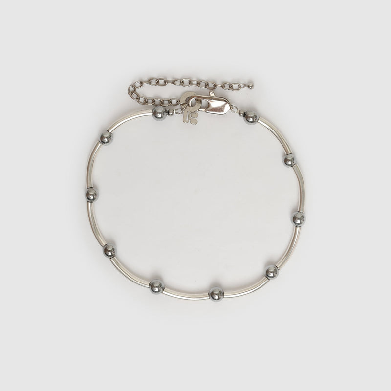NECKLACE LE MACARONI SILVERED