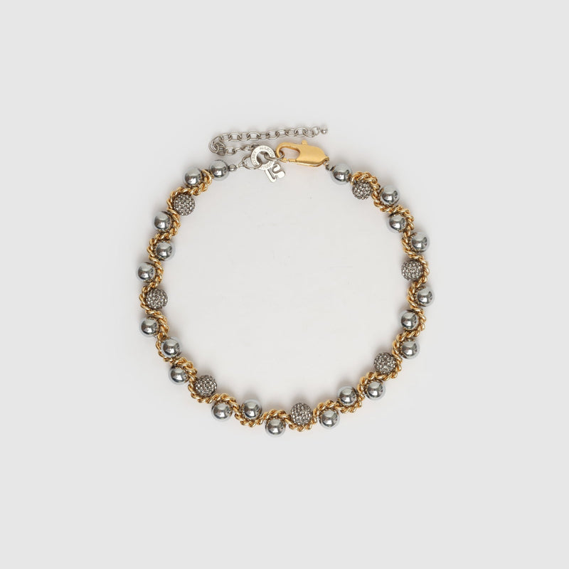 NECKLACE LE SERPENT STRASS GOLDEN/SILVERED