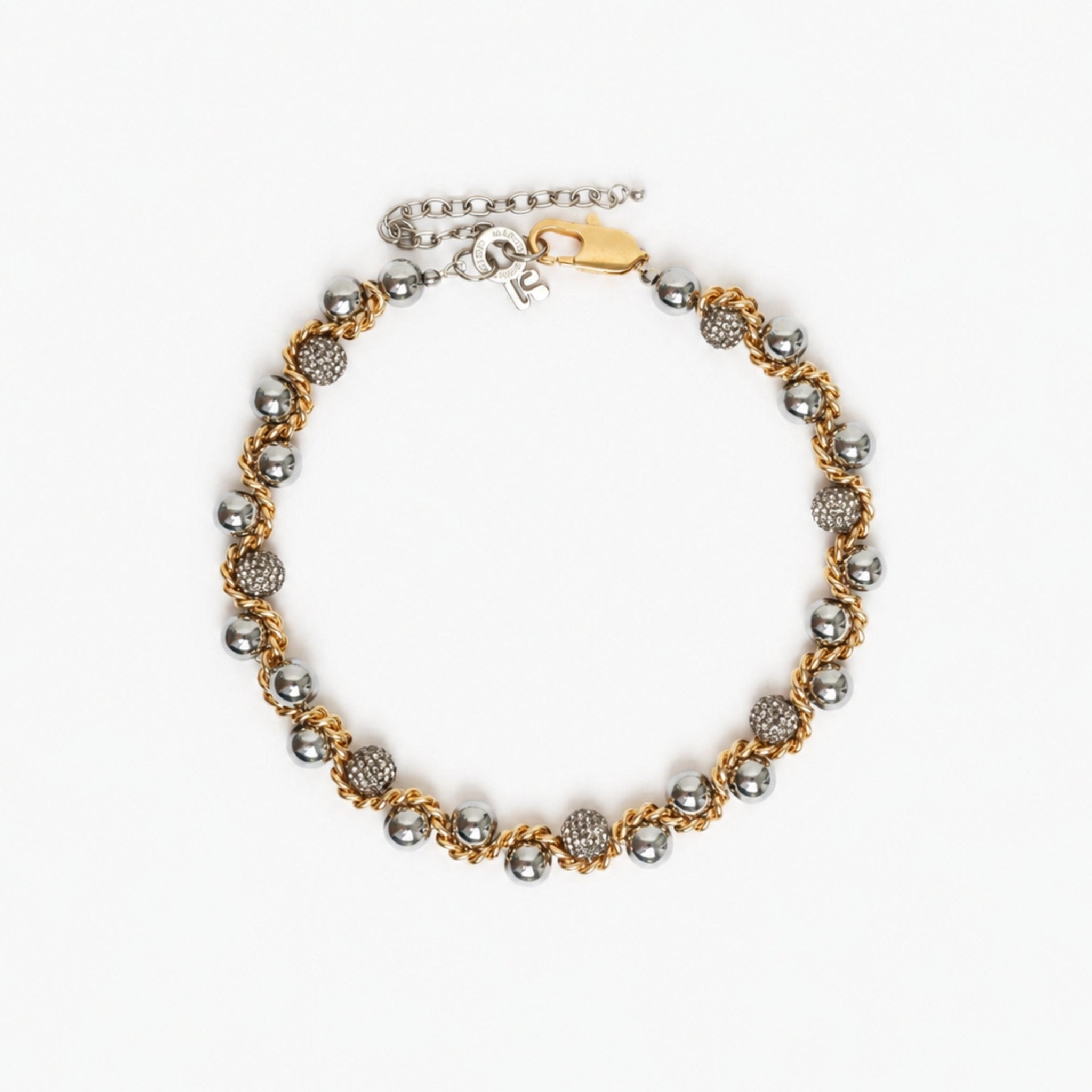 KITESY MARTIN STUDIONecklaceNECKLACE LE SERPENT STRASS GOLDEN/SILVERED
