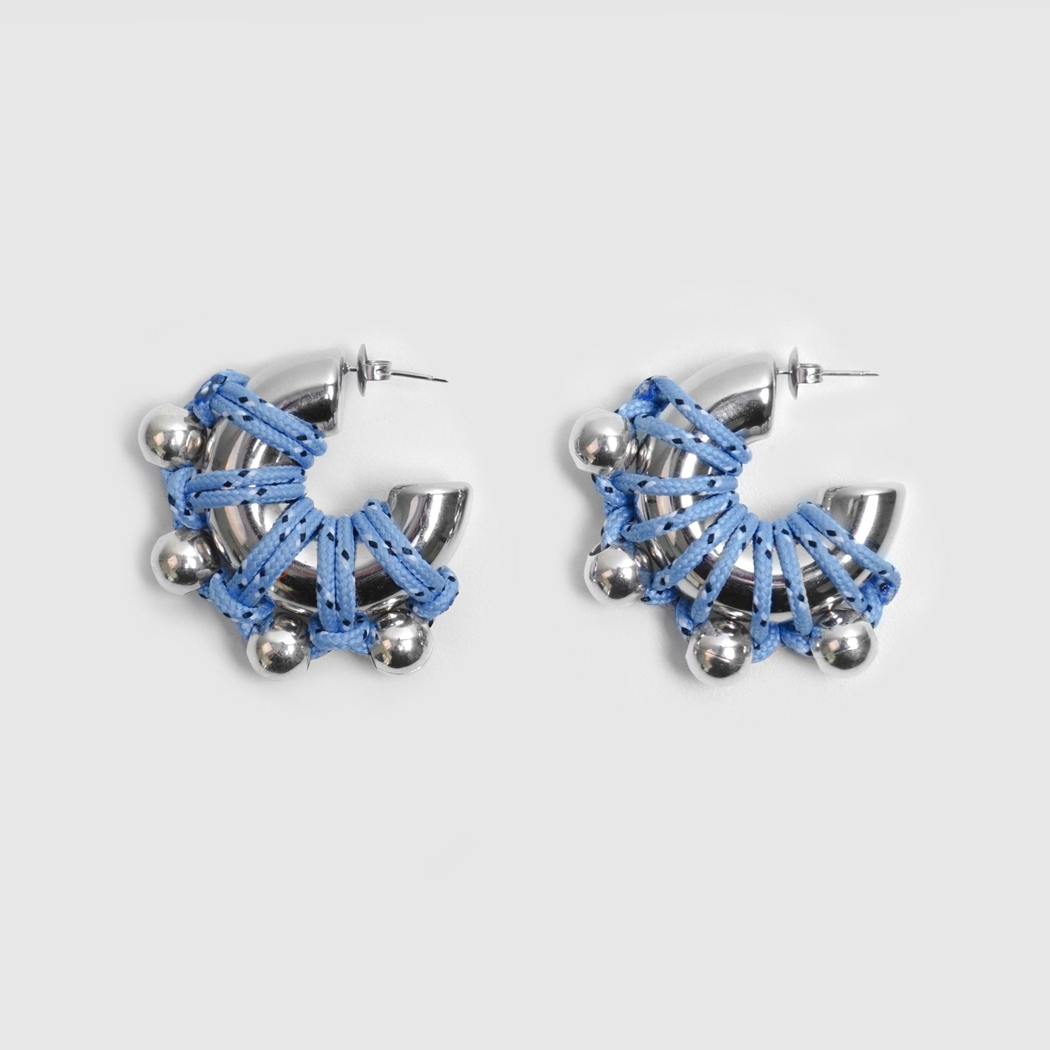 KITESY MARTIN STUDIOEarringREAWAKENED EARRINGS LA CHUNKY SILVERED/BLUE