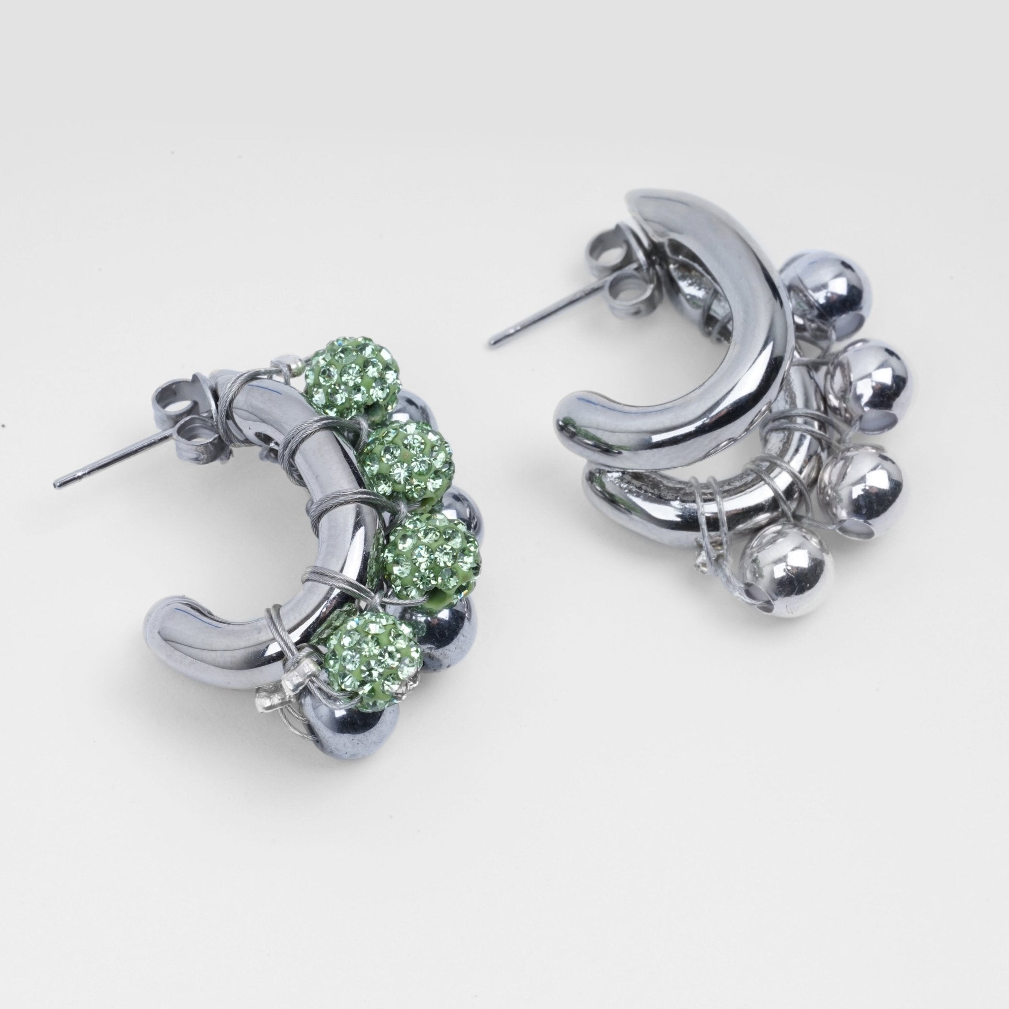 KITESY MARTIN STUDIOEarringEARRINGS LA BICHRIS SILVERED/GREEN