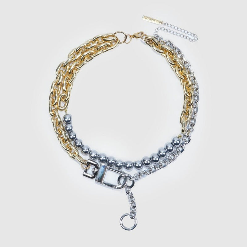 NECKLACE LE BALANCE GOLDEN/SILVERED